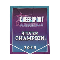 2026 Cheersport Silver Champion Banner Blanket
