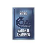 2026 COA National Champion Mini Banner