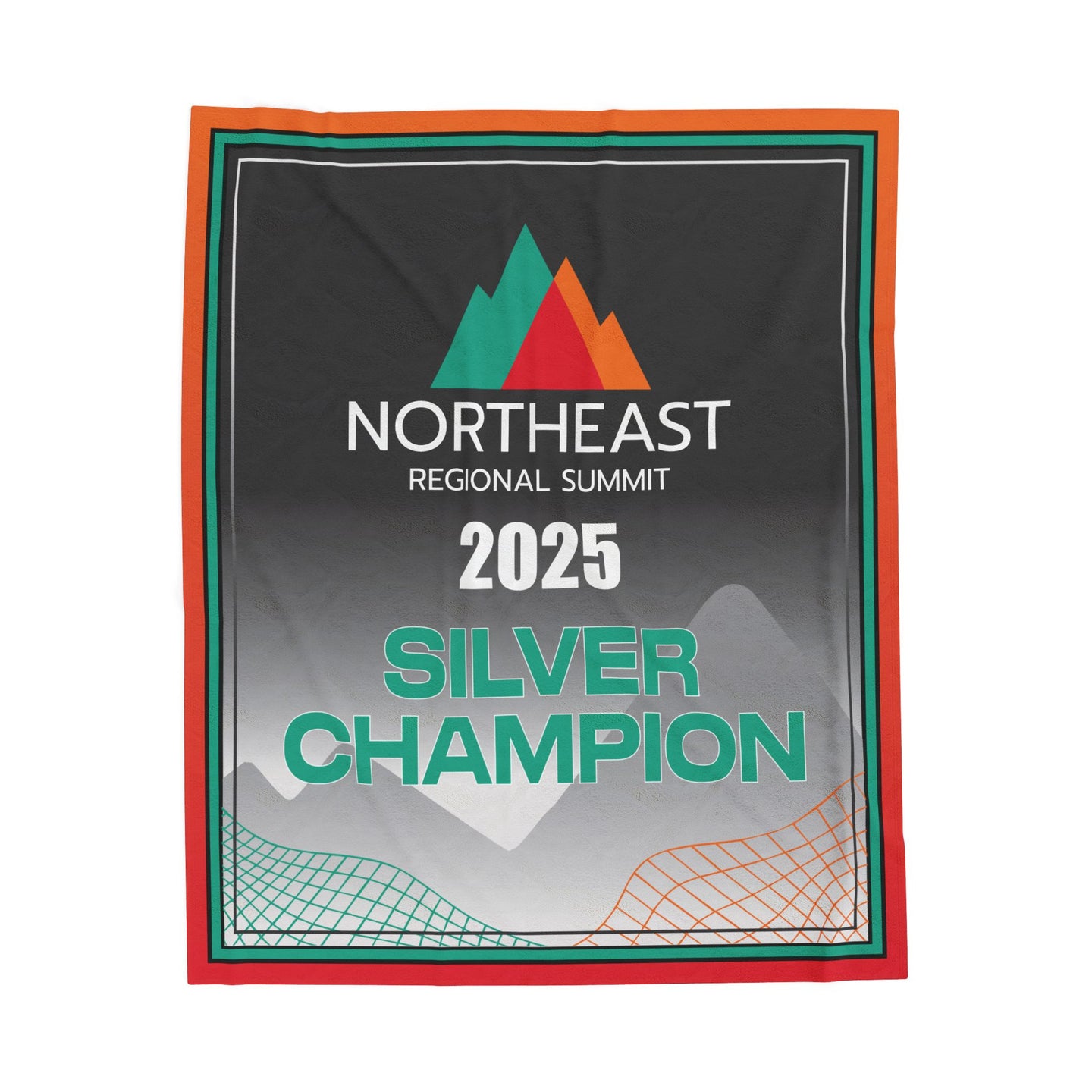 2025 Regional Summit Silver Champion Banner Blanket