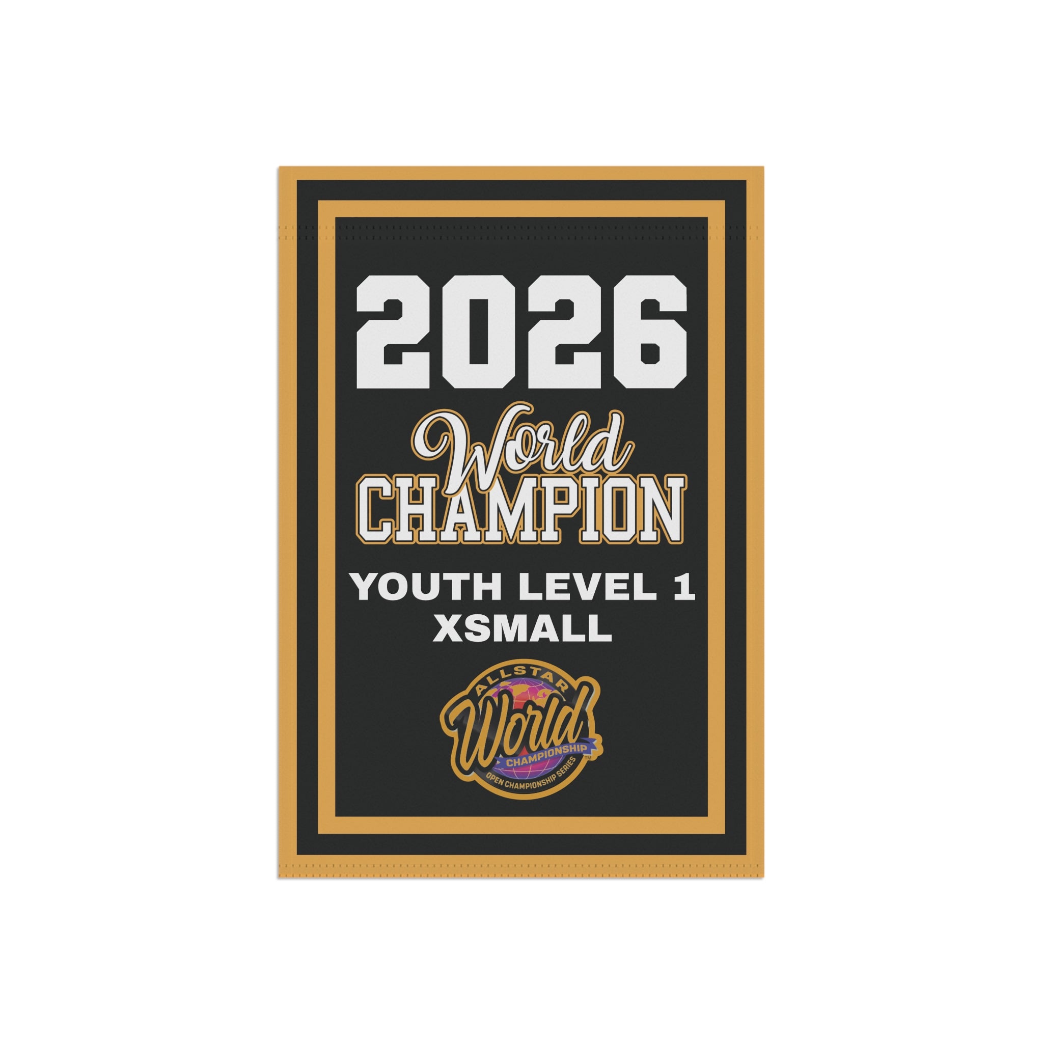 Allstar World Champion Mini Banner (ANY YEAR) – SubZero Cheerleading