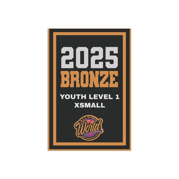 アイドル [2025 ] Worldwide HandSEOM SET 2025 Allstar Worlds Bronze Mini Banner – SubZero Cheerleading