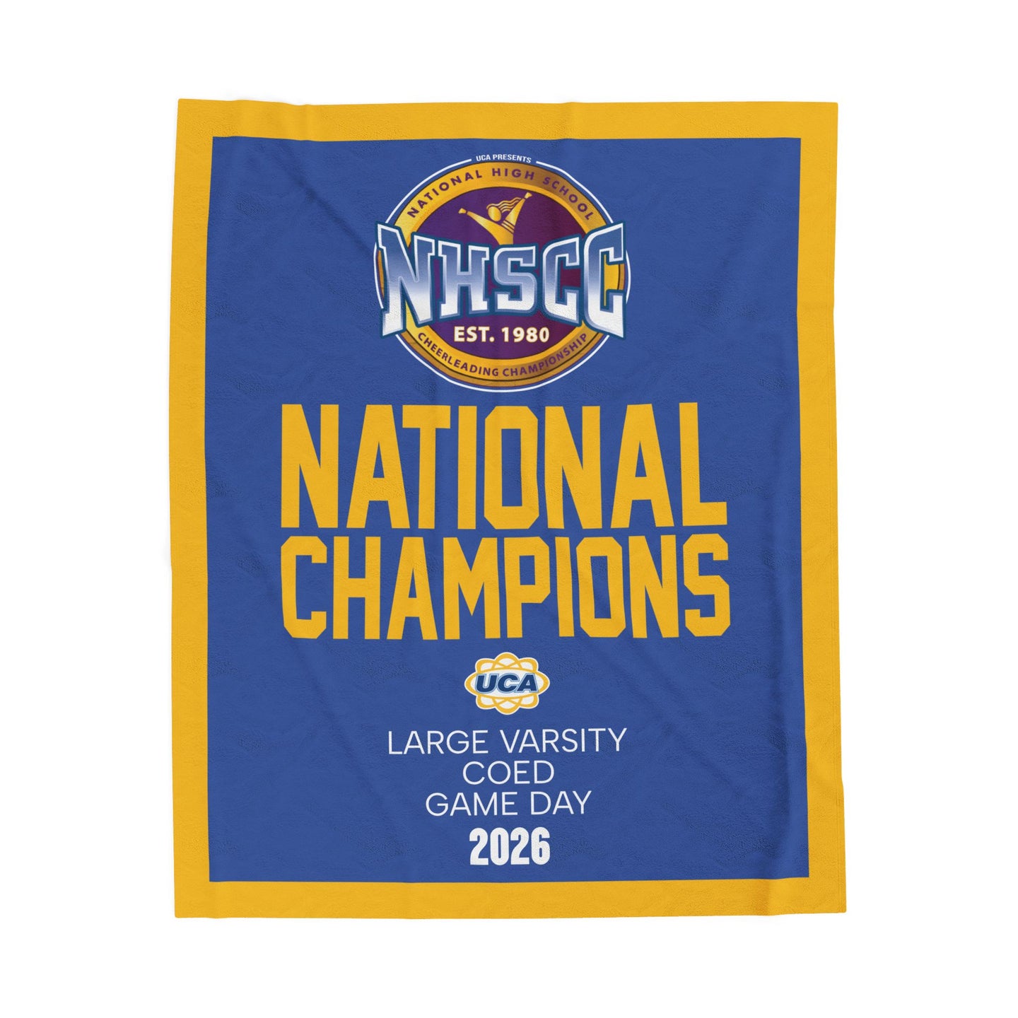 2026 High School UCA Champion Banner Blanket