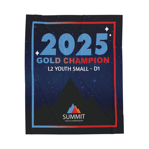 2025 Youth Summit Gold Champion Banner Blanket