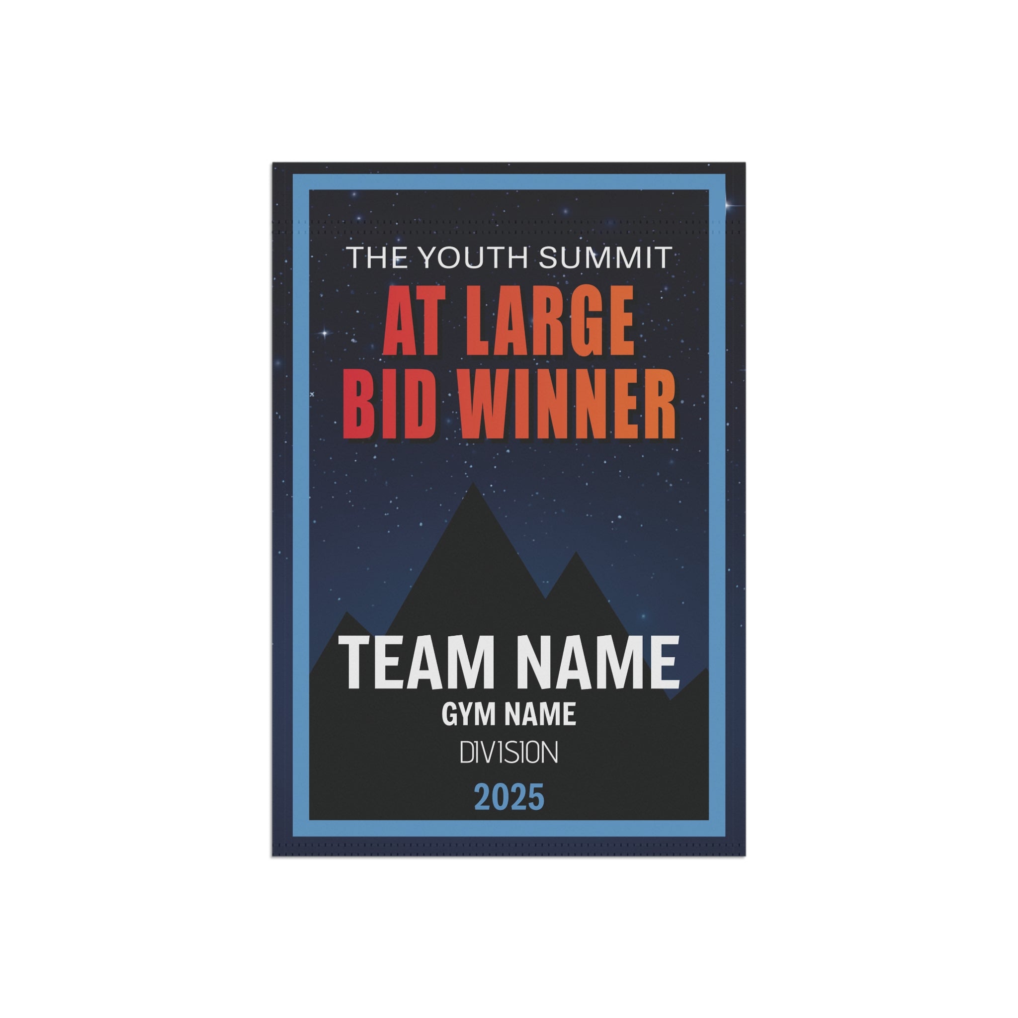 Youth Summit At-Large Bid Winner Mini Banner