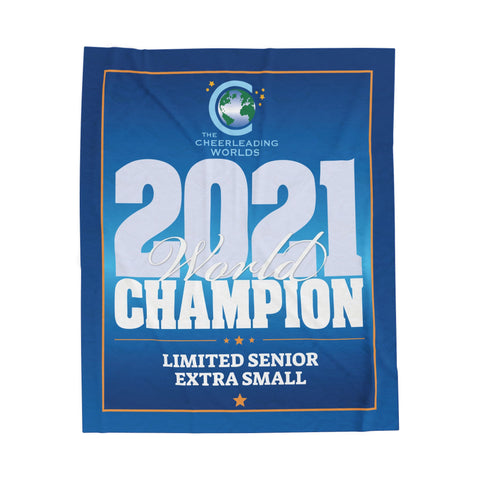 2021 Cheerleading Worlds Champion Banner Blanket