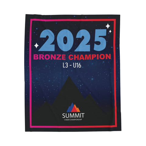 2025 D1 Summit Bronze Champion Banner Blanket