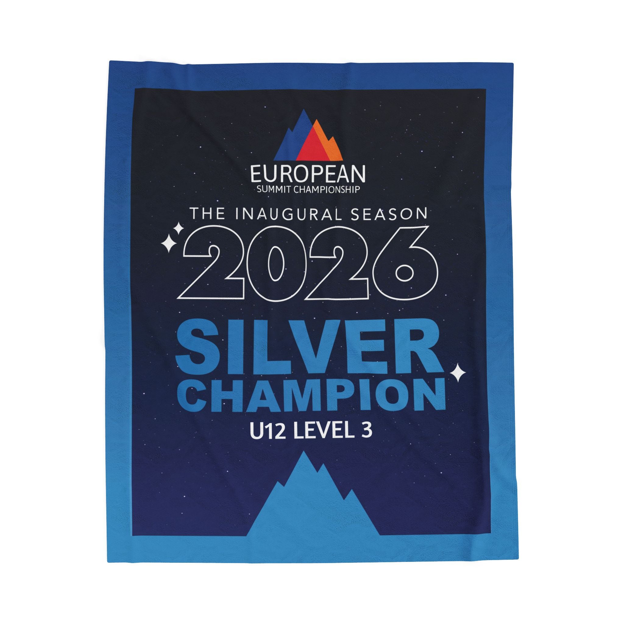 European Summit Silver Champion Banner Blanket (2026 design)