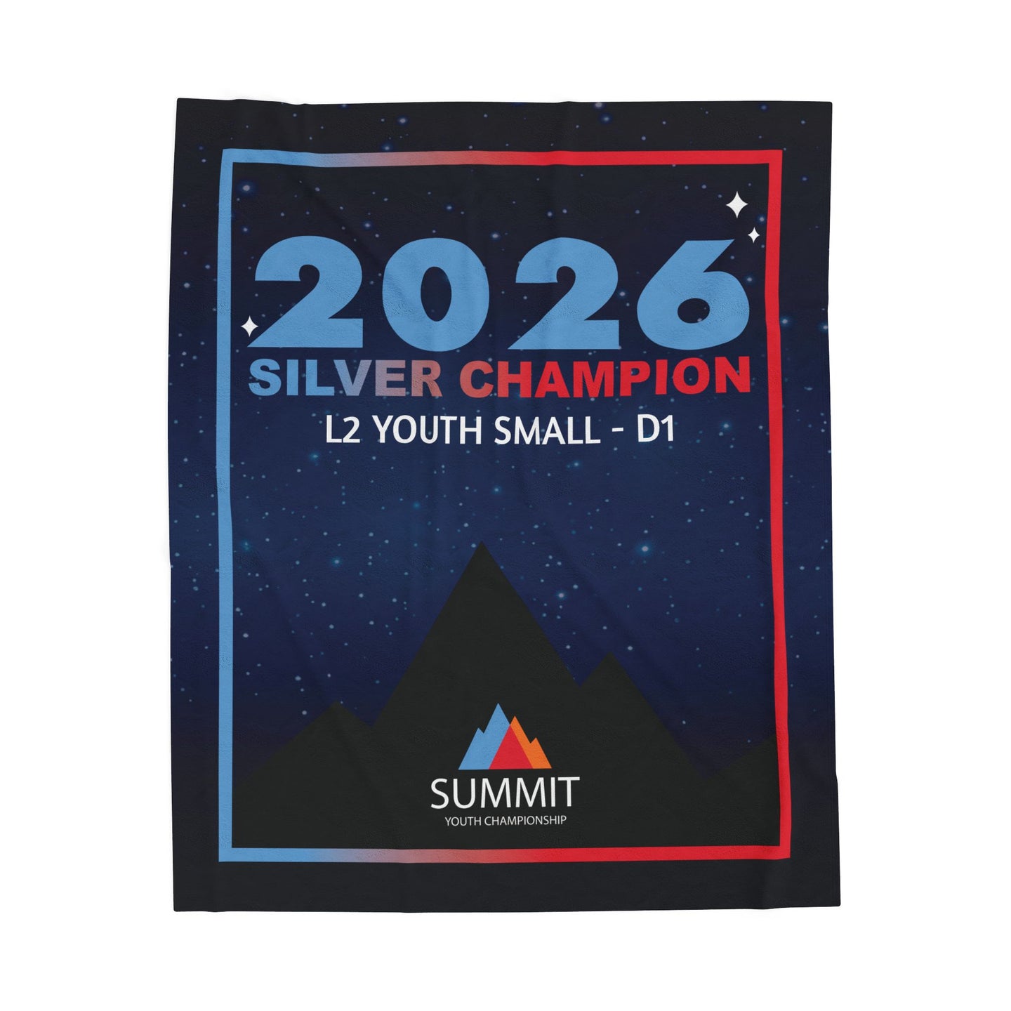 Youth Summit Silver Champion Banner Blanket (ANY YEAR)