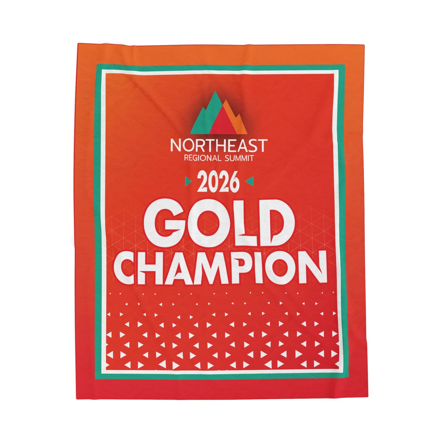 2026 Regional Summit Gold Champion Banner Blanket