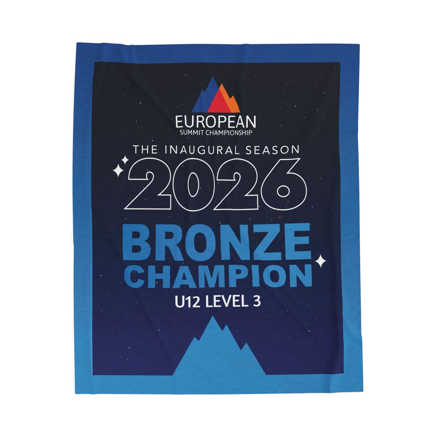 European Summit Bronze Champion Banner Blanket (2026 design)