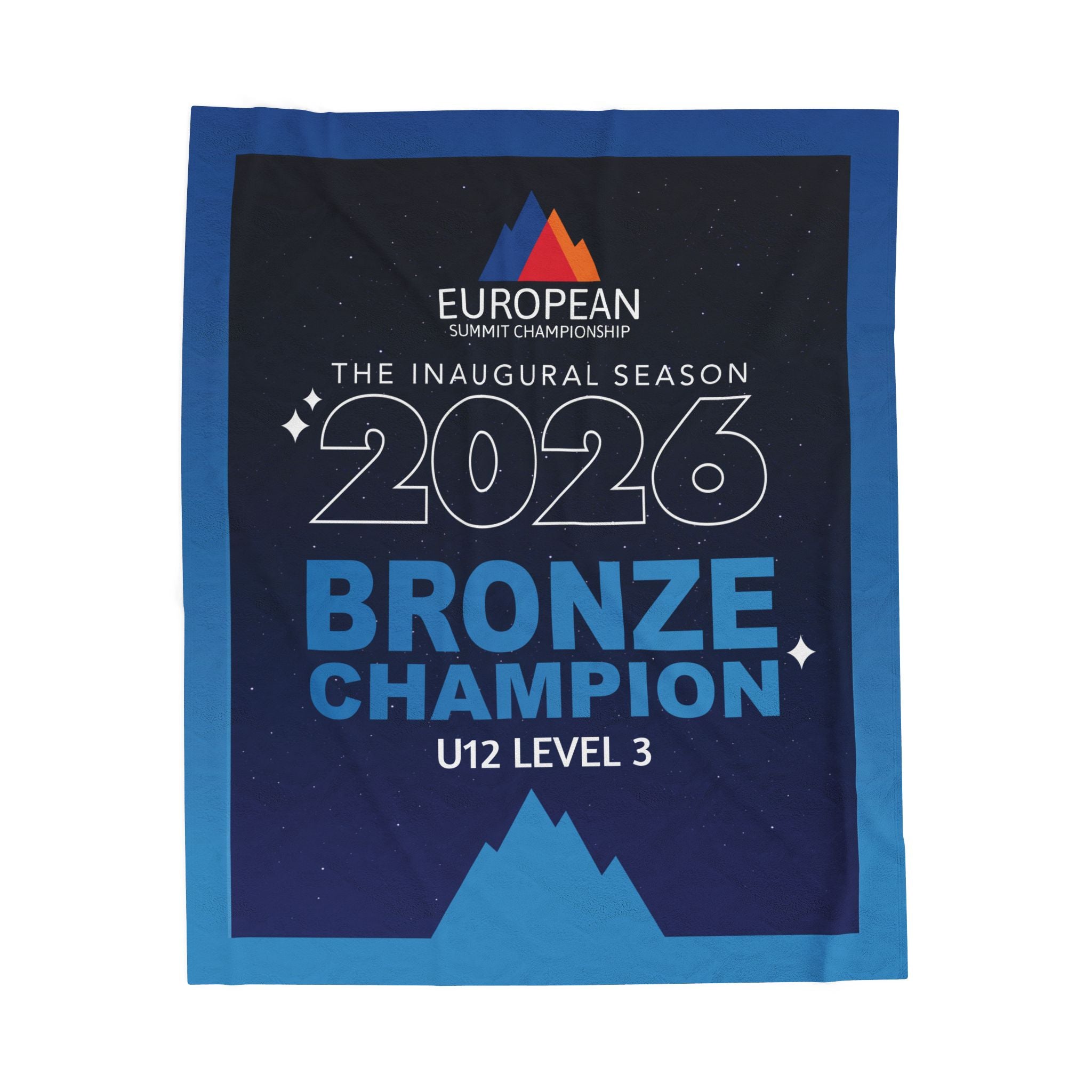 European Summit Bronze Champion Banner Blanket (2026 design)