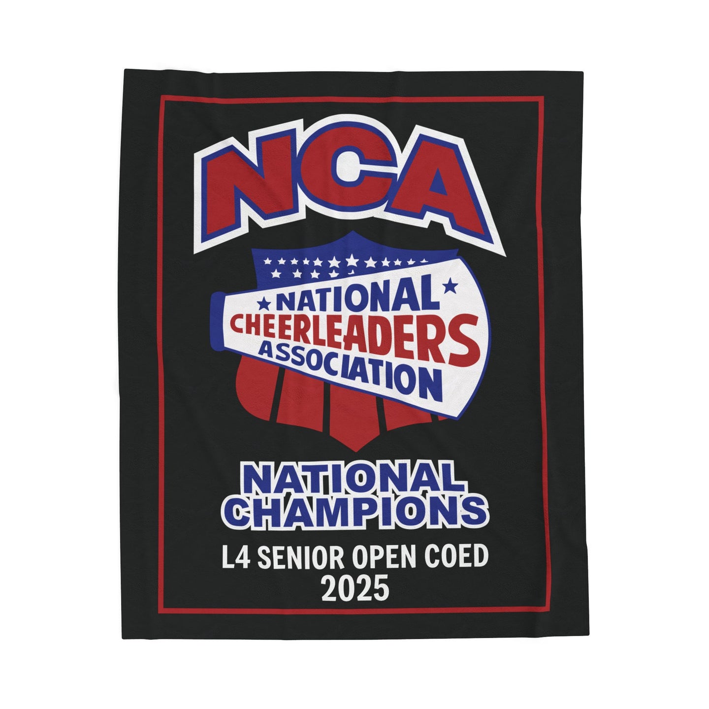 NCA Champion Banner Blanket (old design) 50x60
