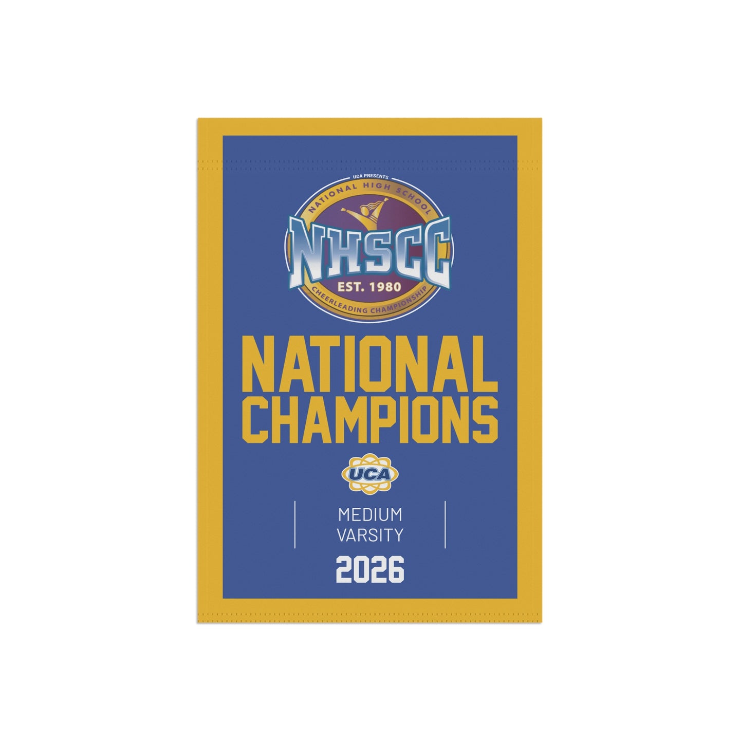 High School UCA Champion Mini Banner (ANY YEAR)