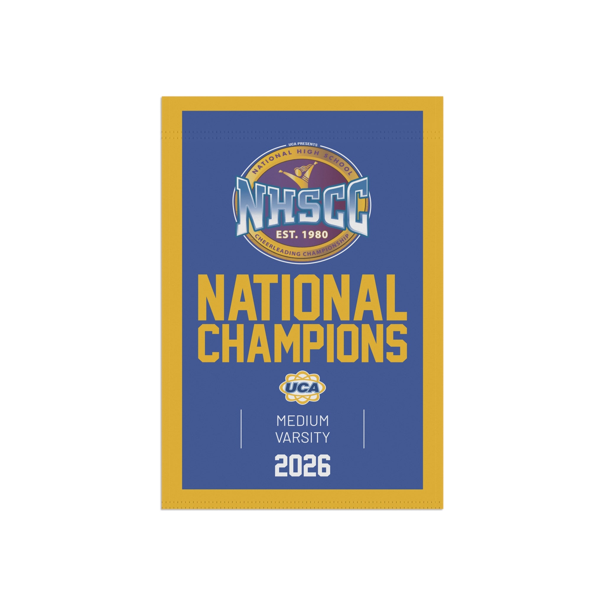 High School UCA Champion Mini Banner (ANY YEAR)