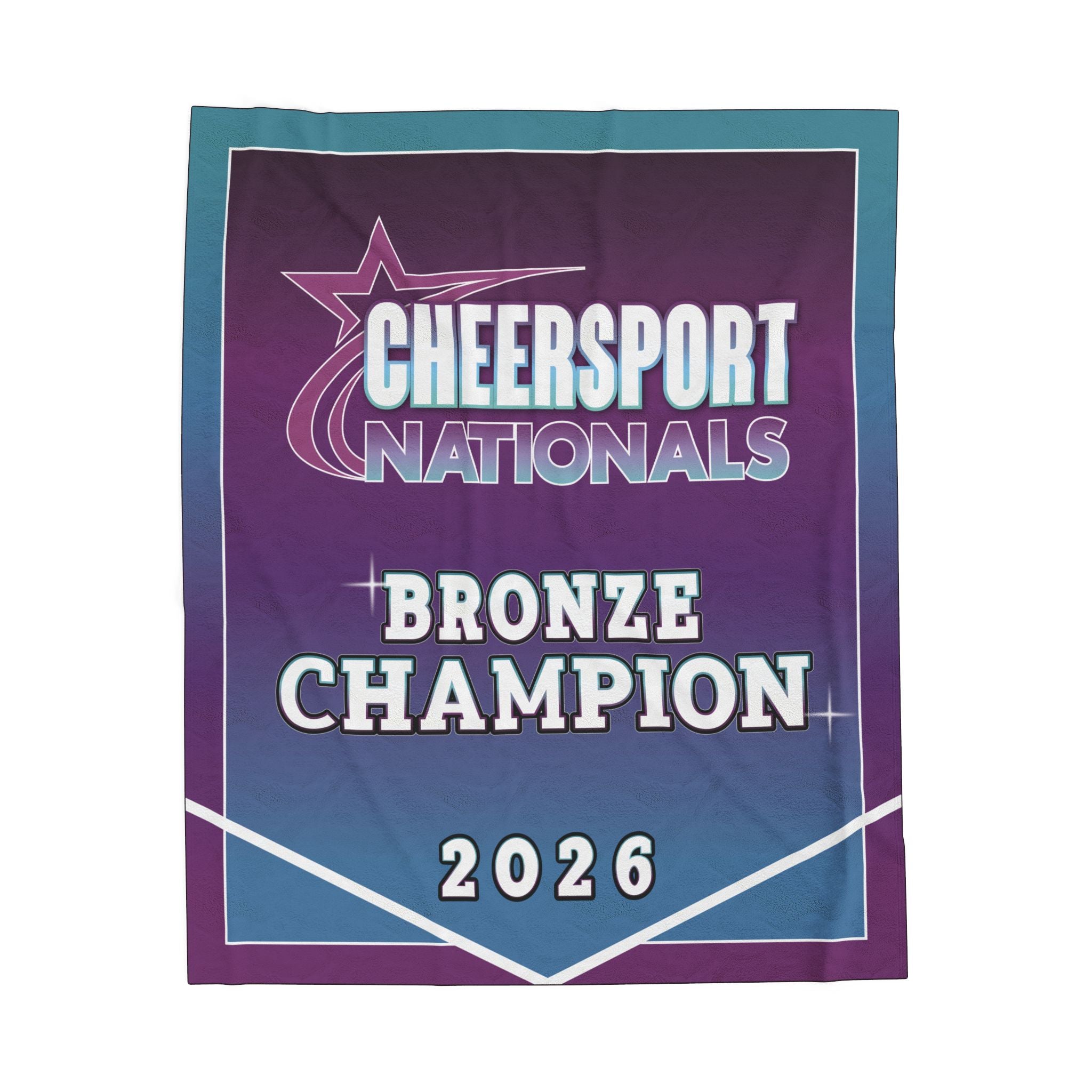 2026 Cheersport Bronze Champion Banner Blanket