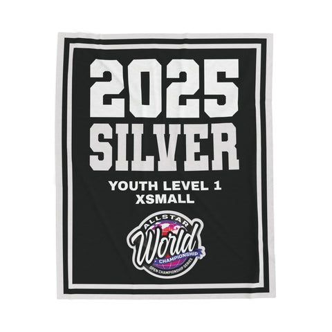 2025 Allstar Worlds Silver Banner Blanket