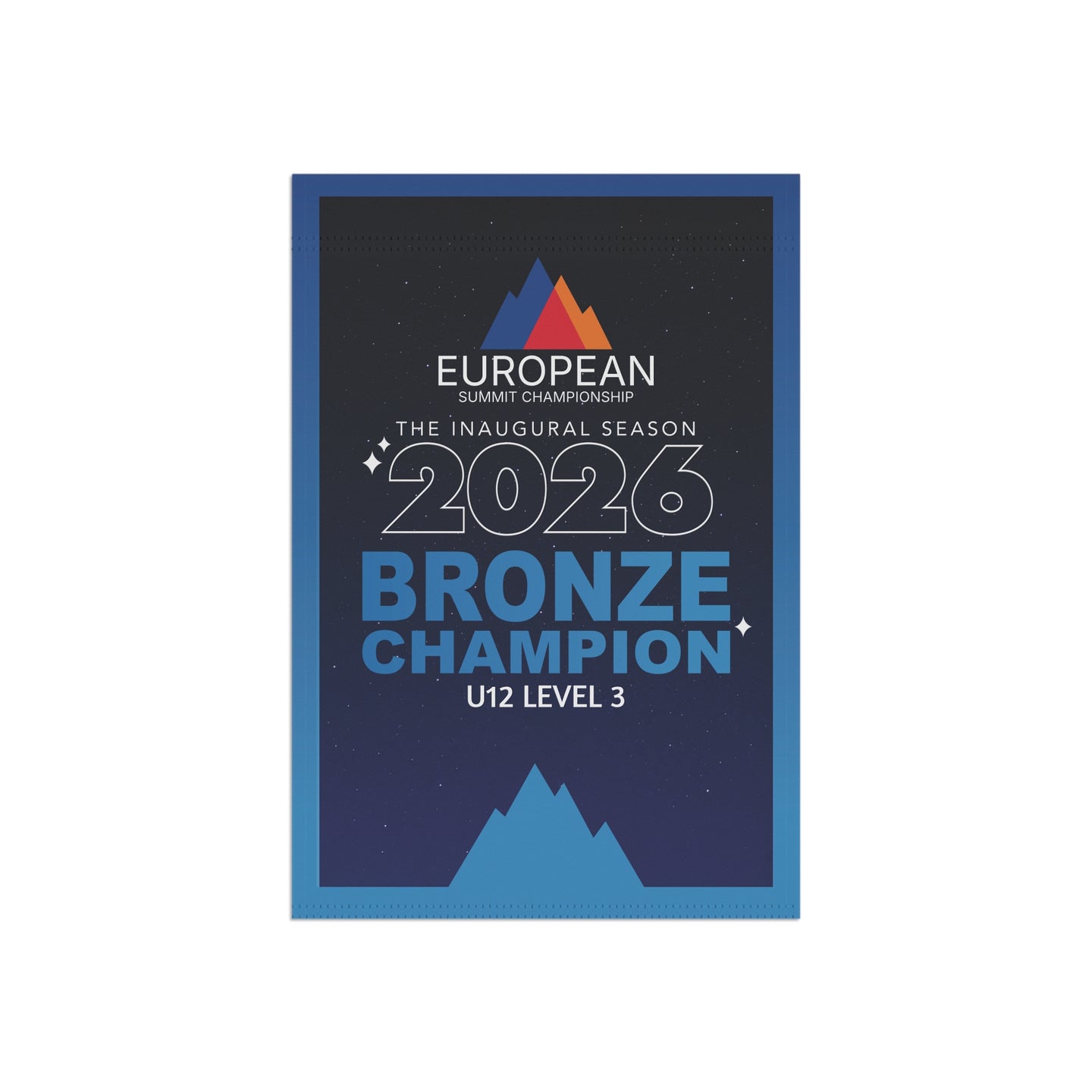 European Summit Bronze Champion Mini Banner (2026 Design)