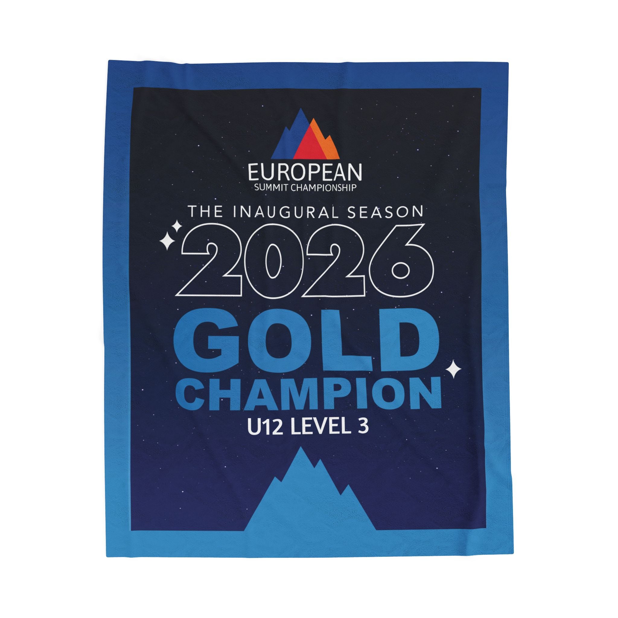 European Summit Gold Champion Banner Blanket (2026 design)