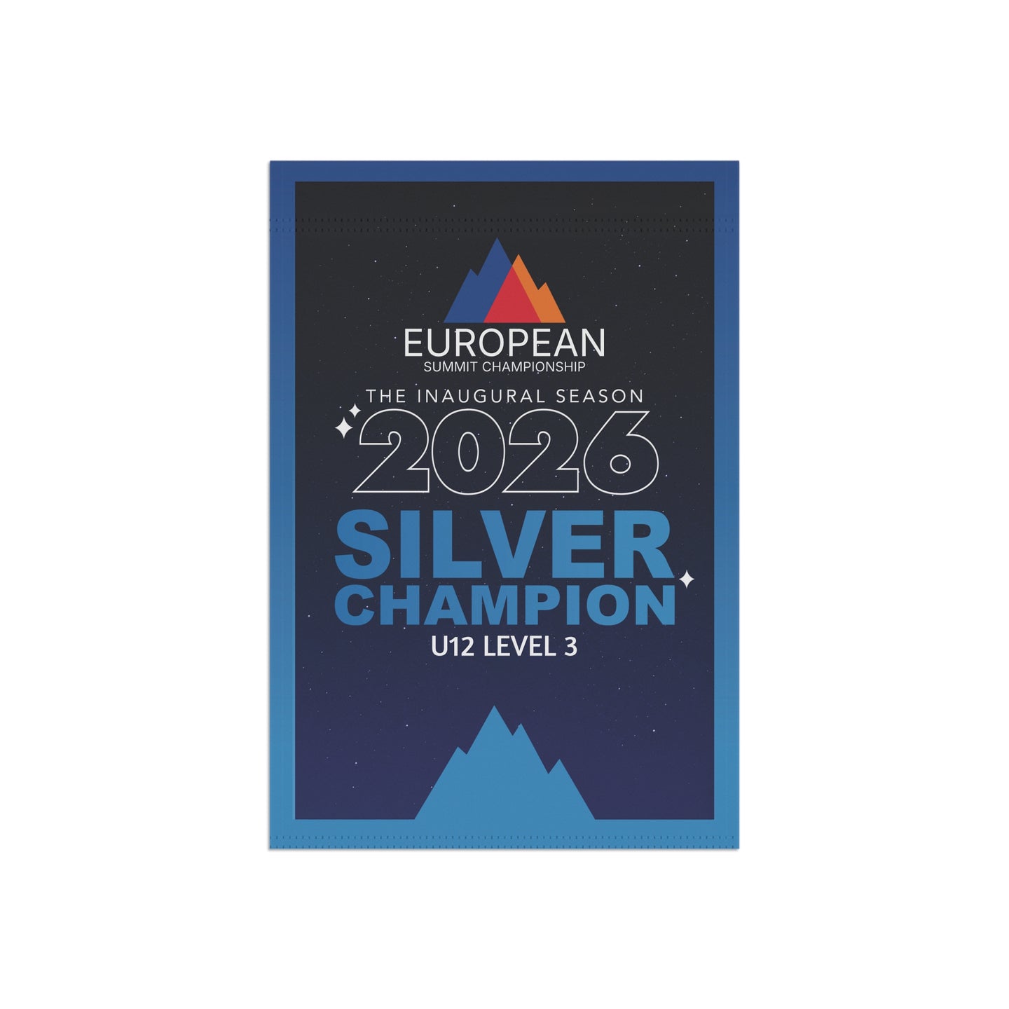 European Summit Silver Champion Mini Banner (2026 Design)