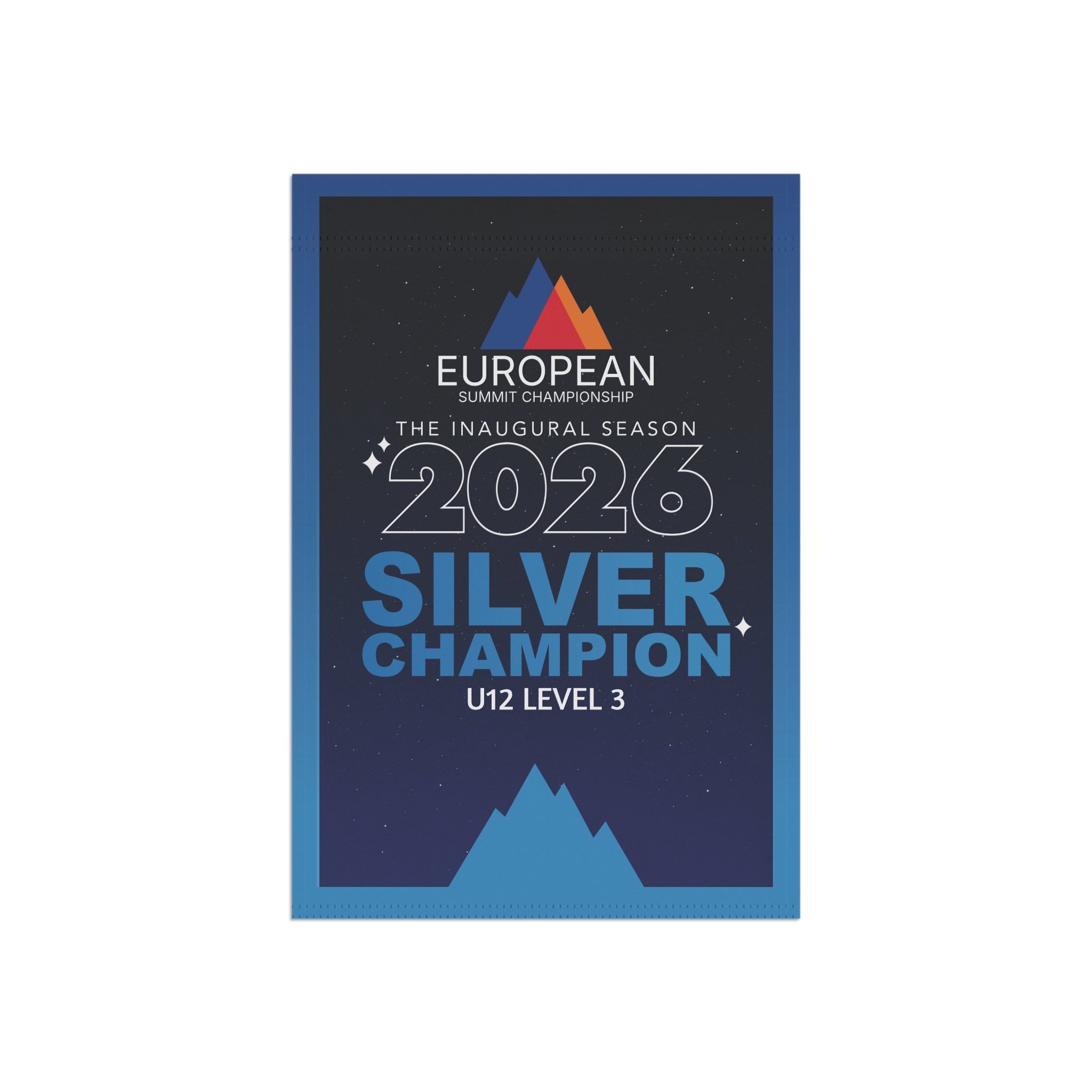 European Summit Silver Champion Mini Banner (2026 Design)