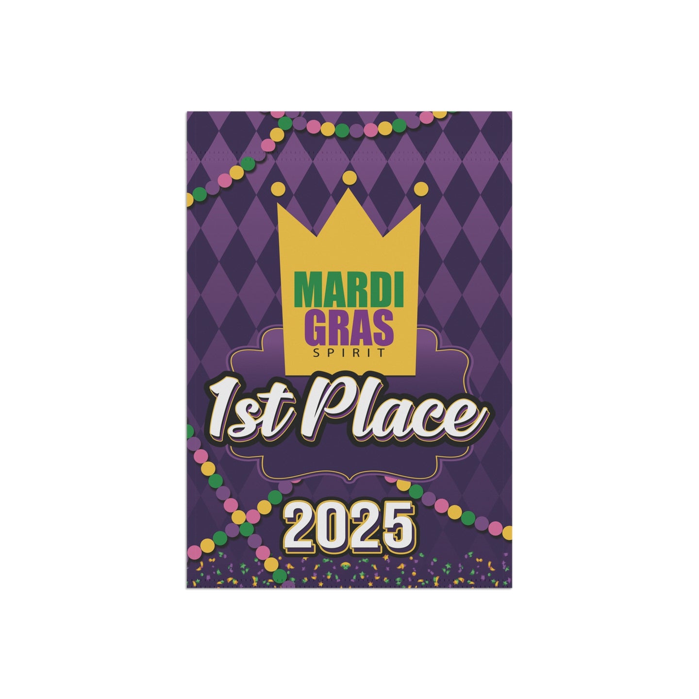Mardi Gras 1st Place Mini Banner