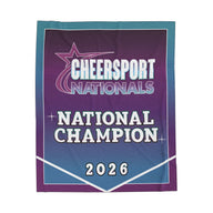 2026 Cheersport National Champion Banner Blanket