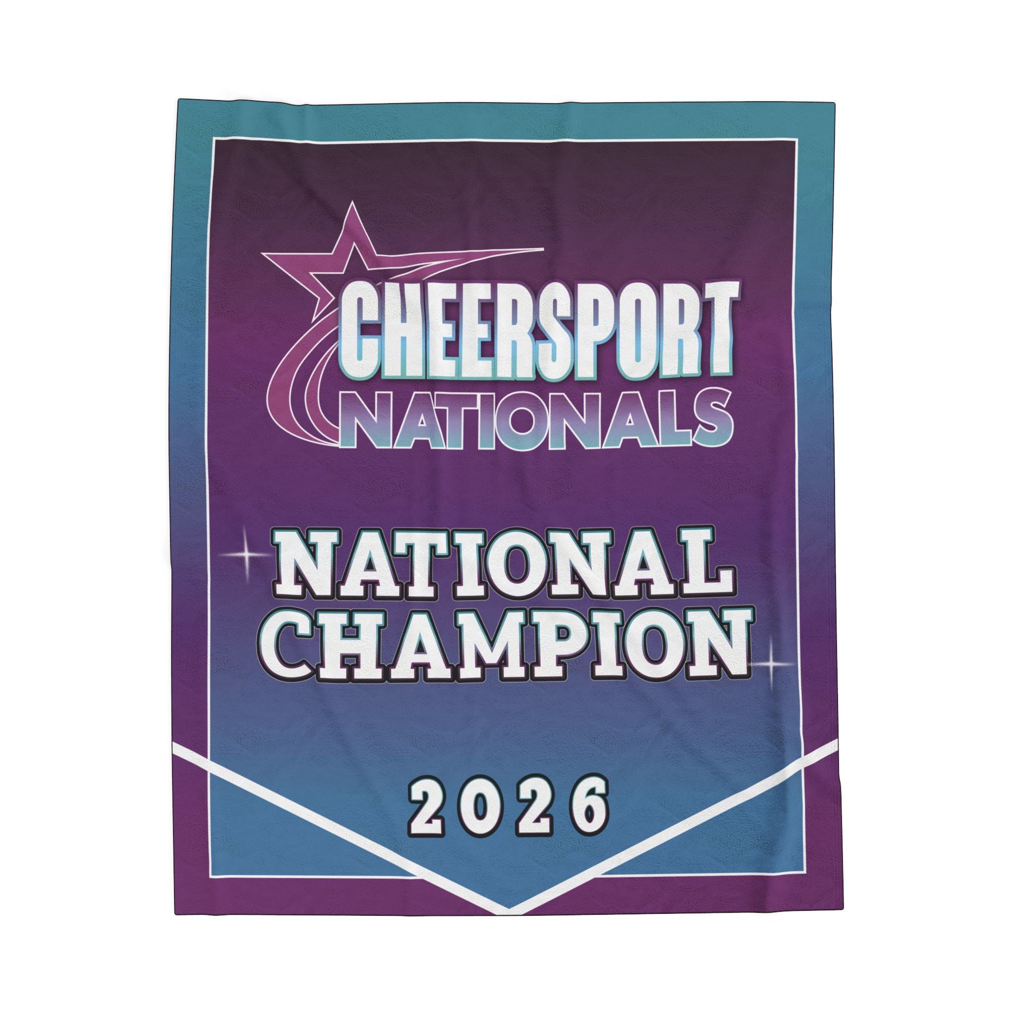 2026 Cheersport National Champion Banner Blanket