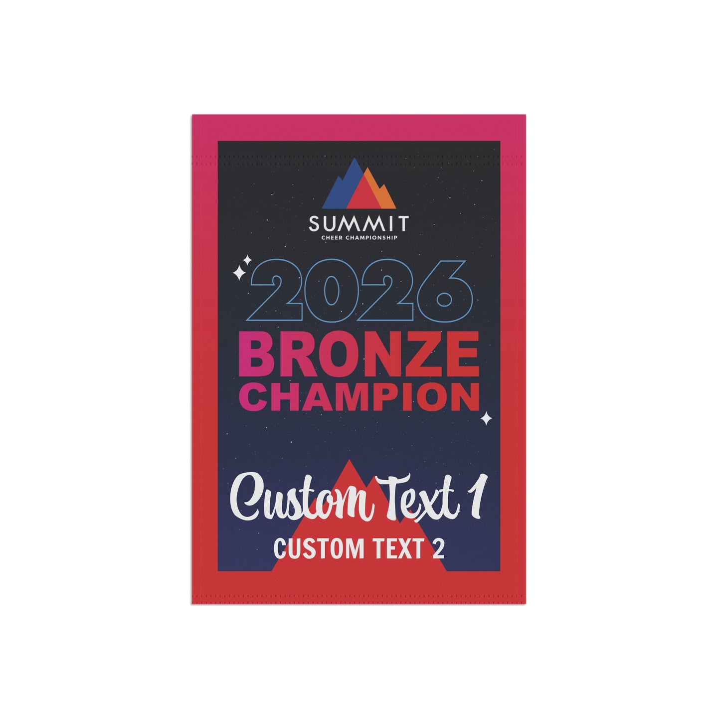 D1 Summit Customizable Bronze Champion Mini Banner (2026 Design)