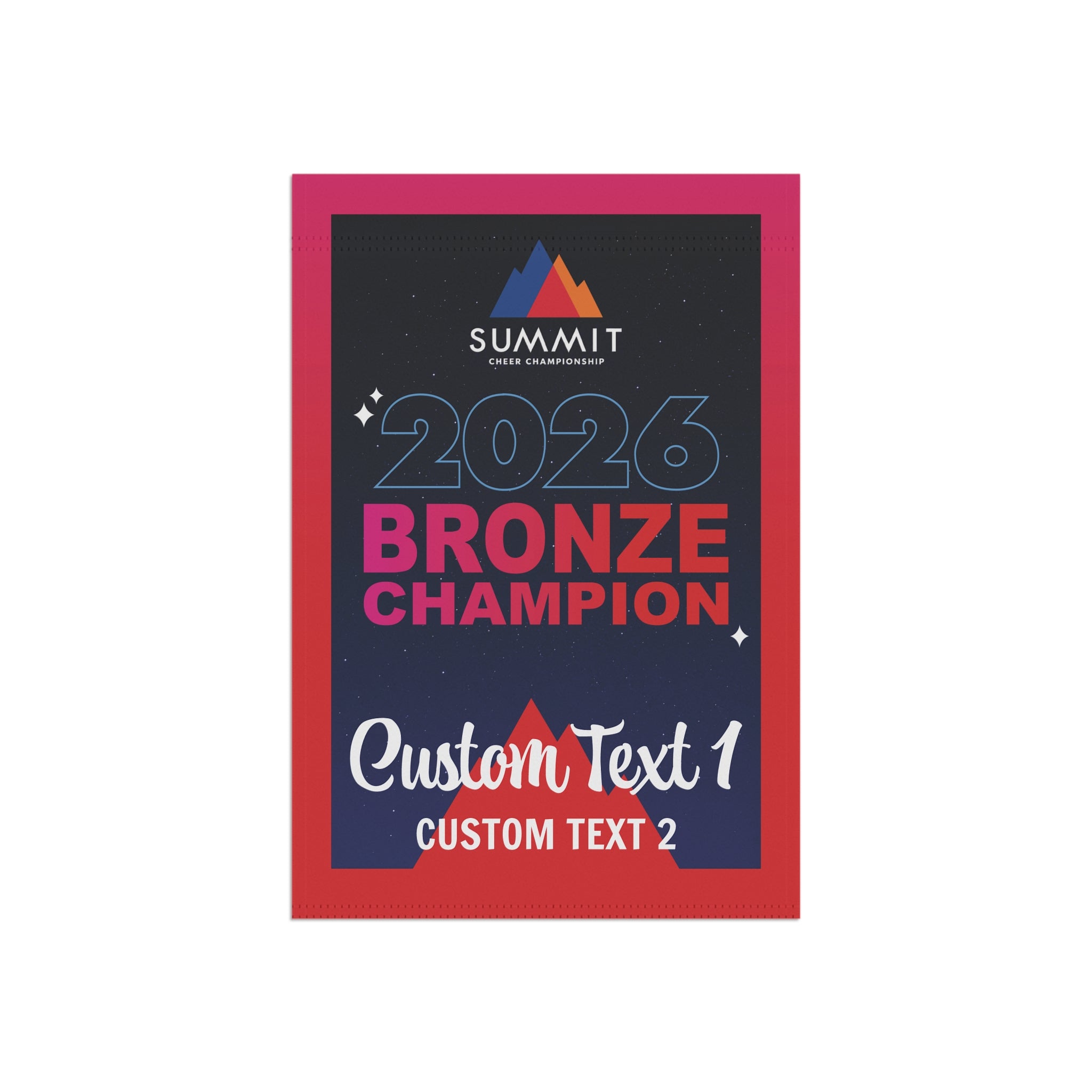 D1 Summit Customizable Bronze Champion Mini Banner (2026 Design)
