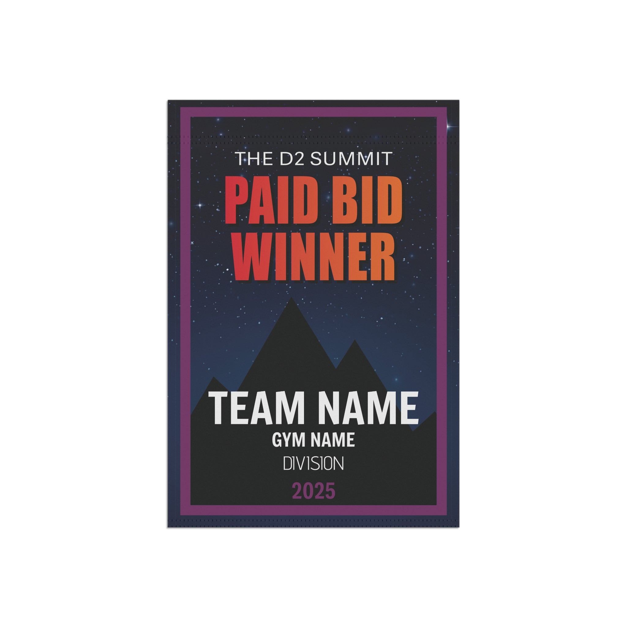 D2 Summit Paid Bid Winner Mini Banner