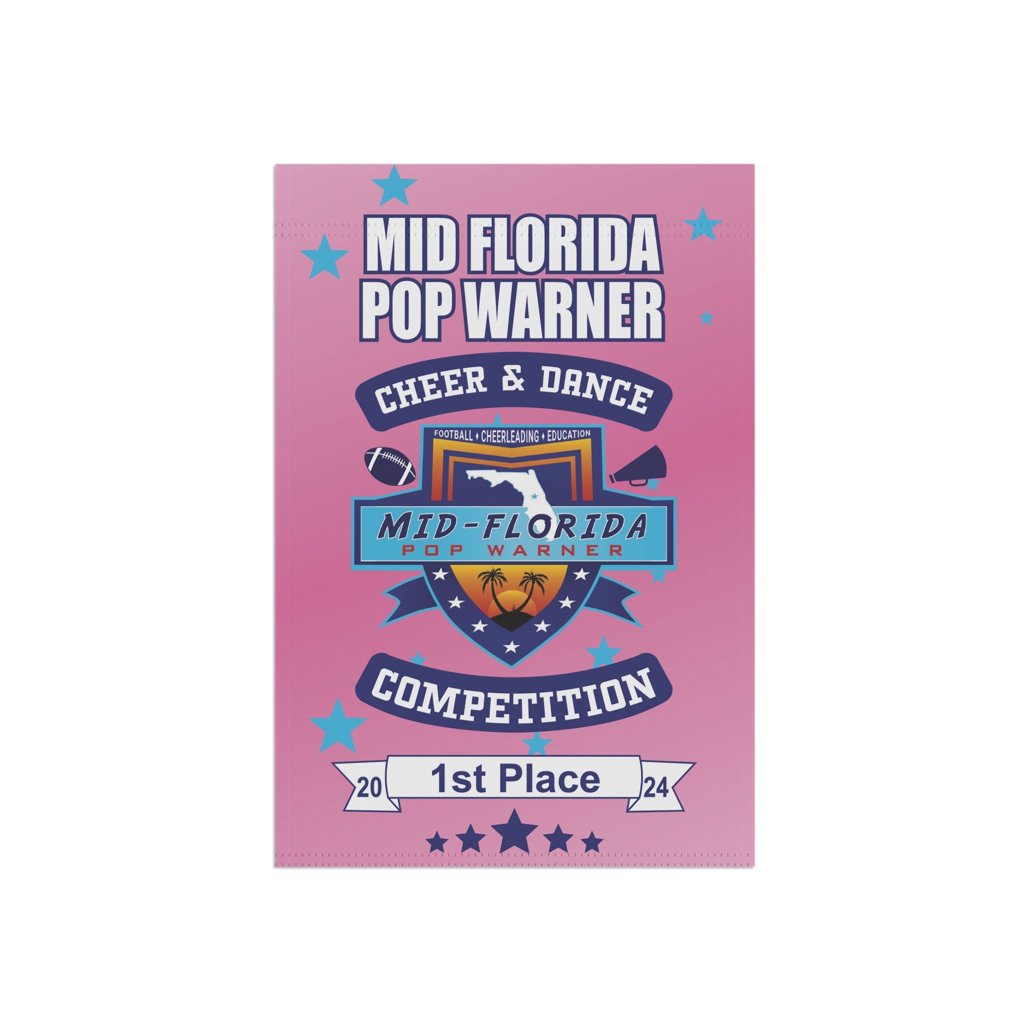 MidFlorida Pop Warner 1st Place Mini Banner