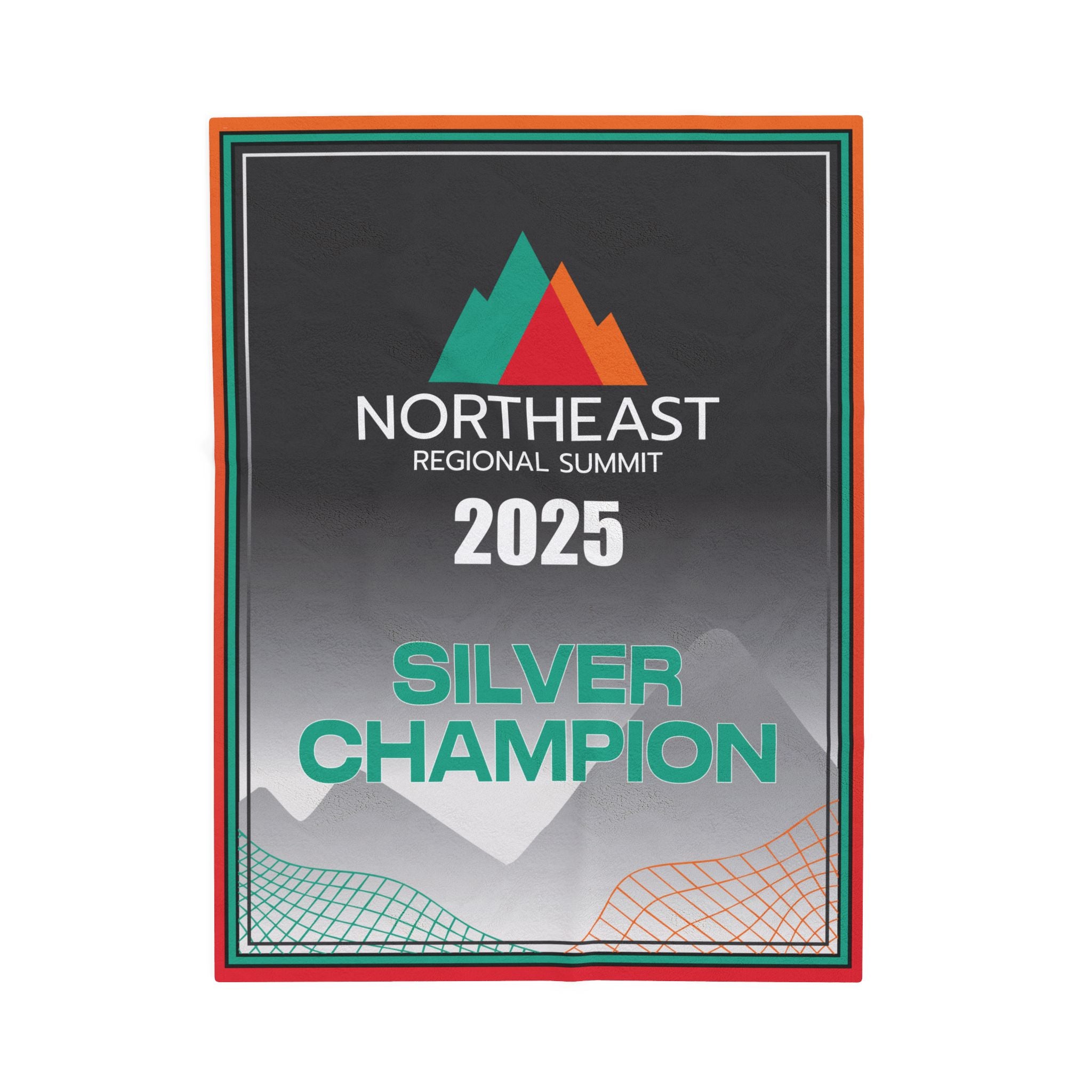 2025 Regional Summit Silver Champion Banner Blanket