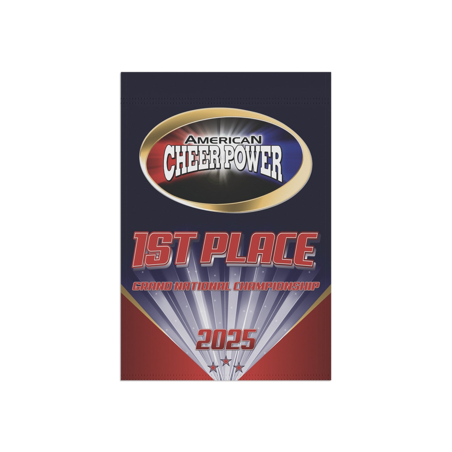 2025 American Cheer Power 1st Place Mini Banner