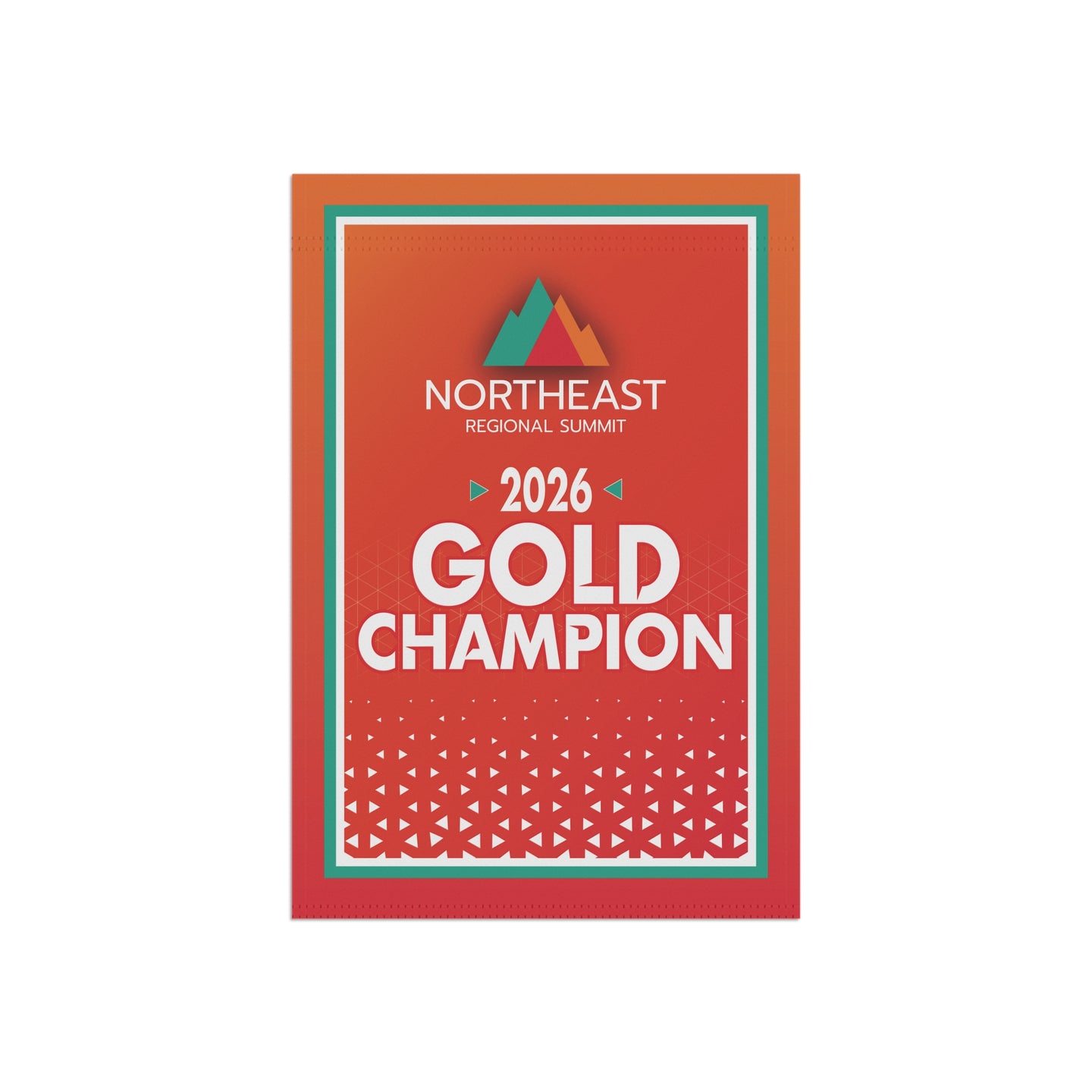 2026 Regional Summit Gold Champion Mini Banner