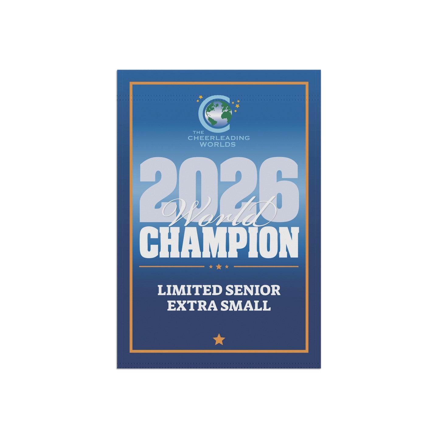 Cheerleading Worlds Champion Mini Banner (ANY YEAR)