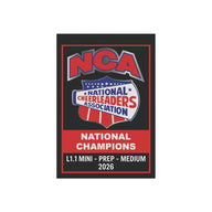 NCA Champion Mini Banner (Silver Letters)