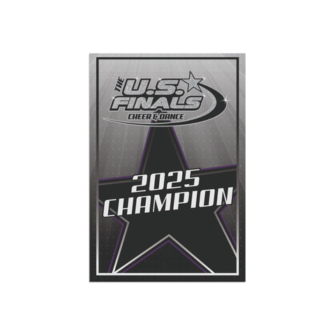 2025 U.S Finals Champion Mini Banner