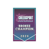 2026 Cheersport Bronze Champion Mini Banner