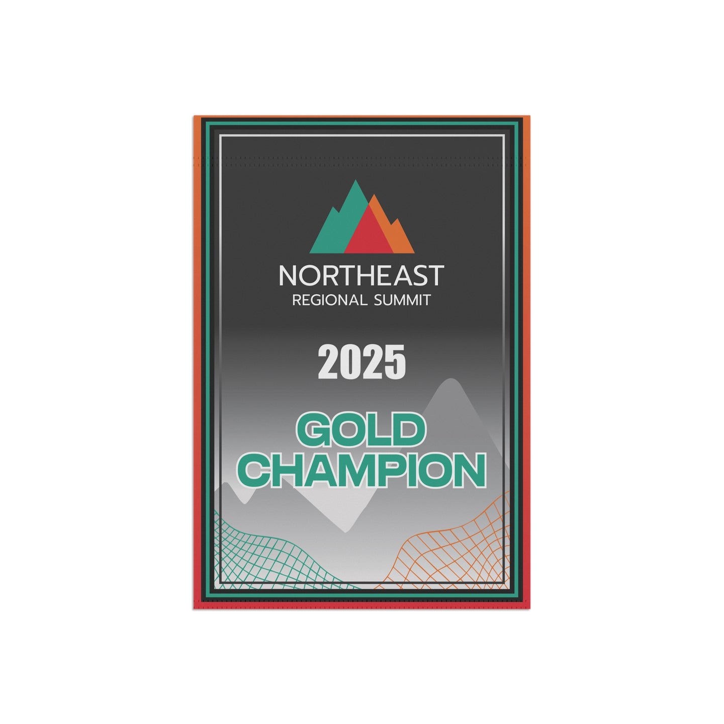 2025 Regional Summit Gold Champion Mini Banner