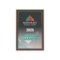 2025 Regional Summit Gold Champion Mini Banner