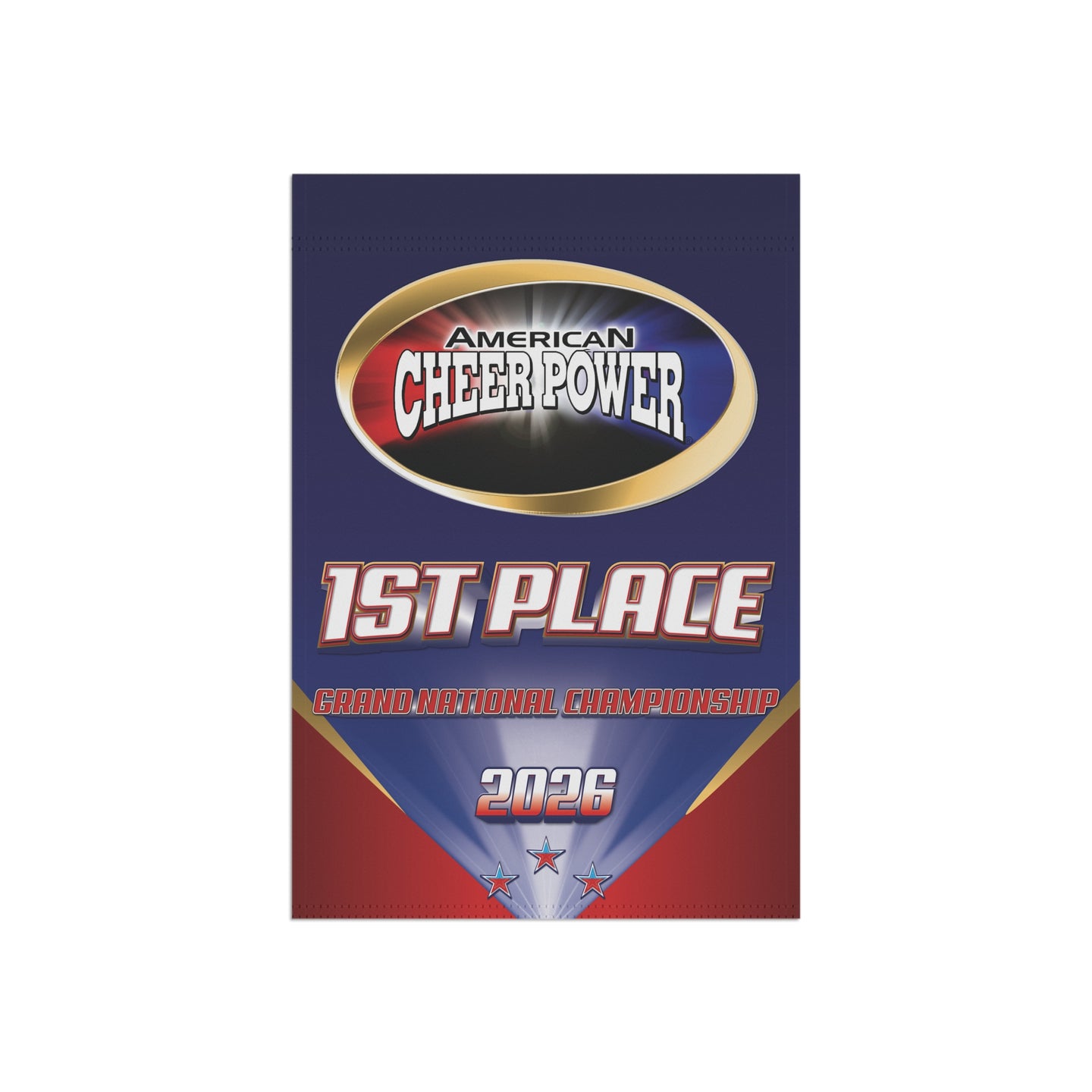 2026 American Cheer Power 1st Place Mini Banner