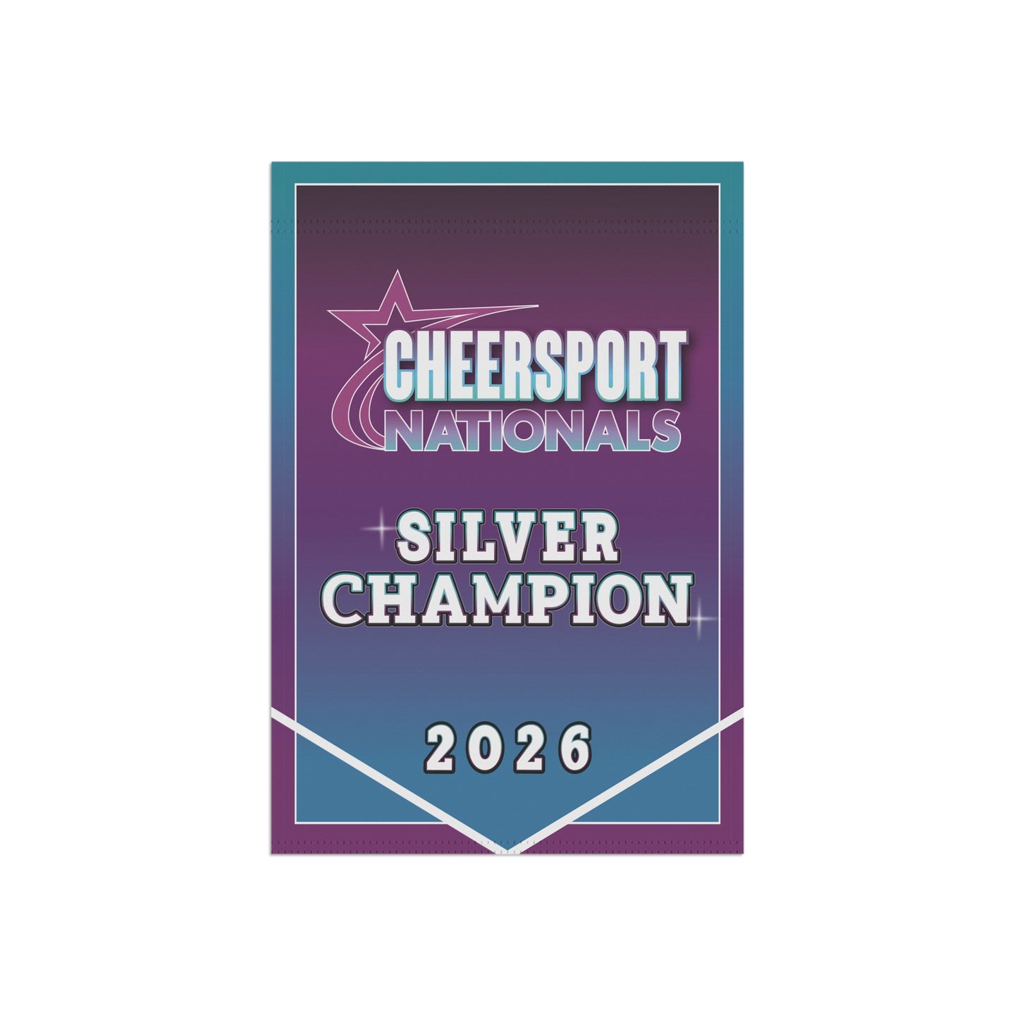 2026 Cheersport Silver Champion Mini Banner