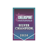 2026 Cheersport Silver Champion Mini Banner