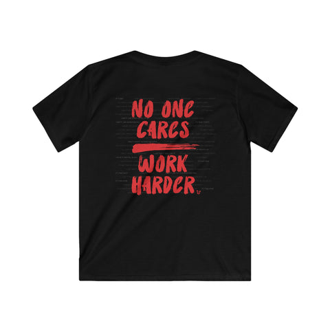 No One Cares/ Work Harder Tee (YOUTH)