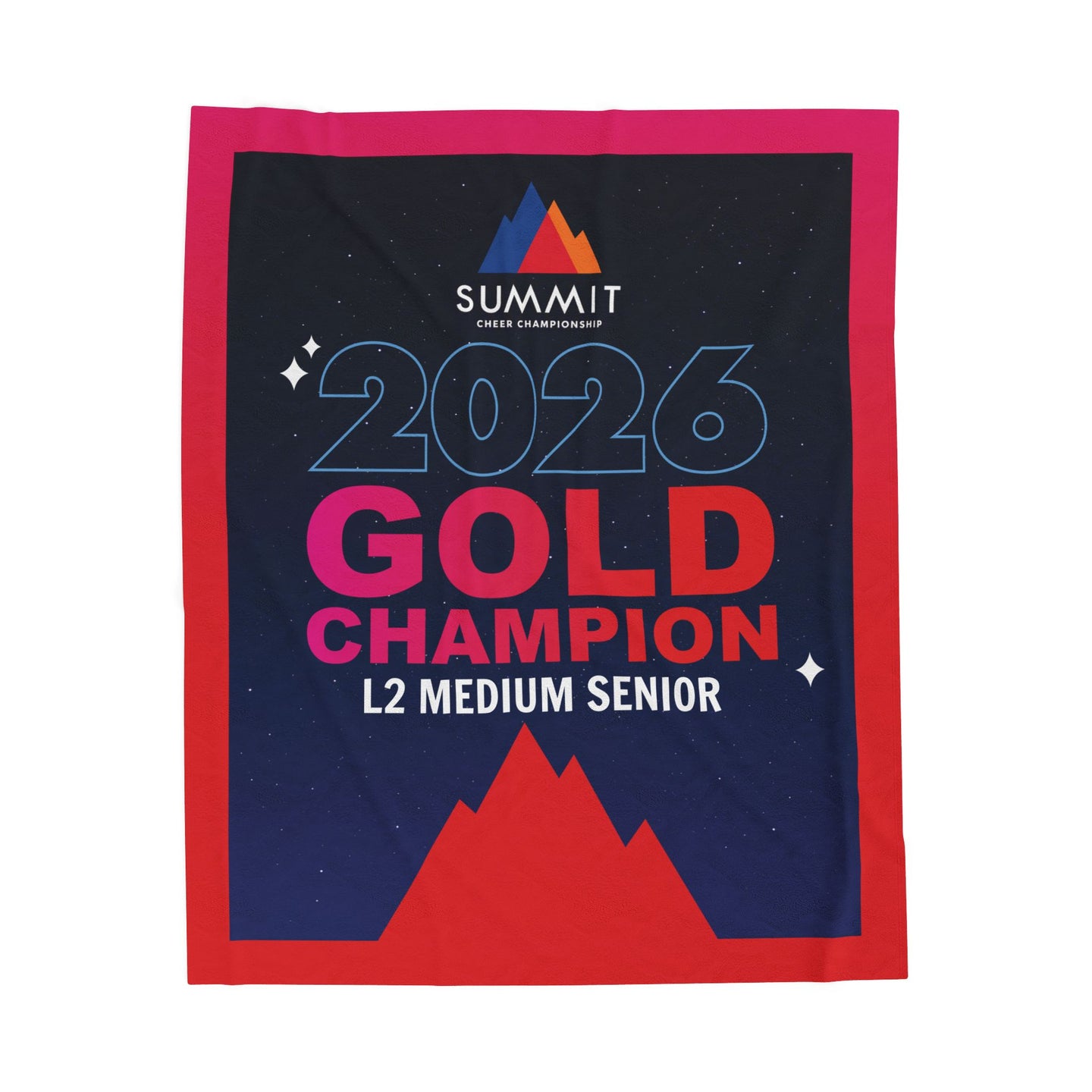 D1 Summit Gold Champion Banner Blanket (2026 Design)