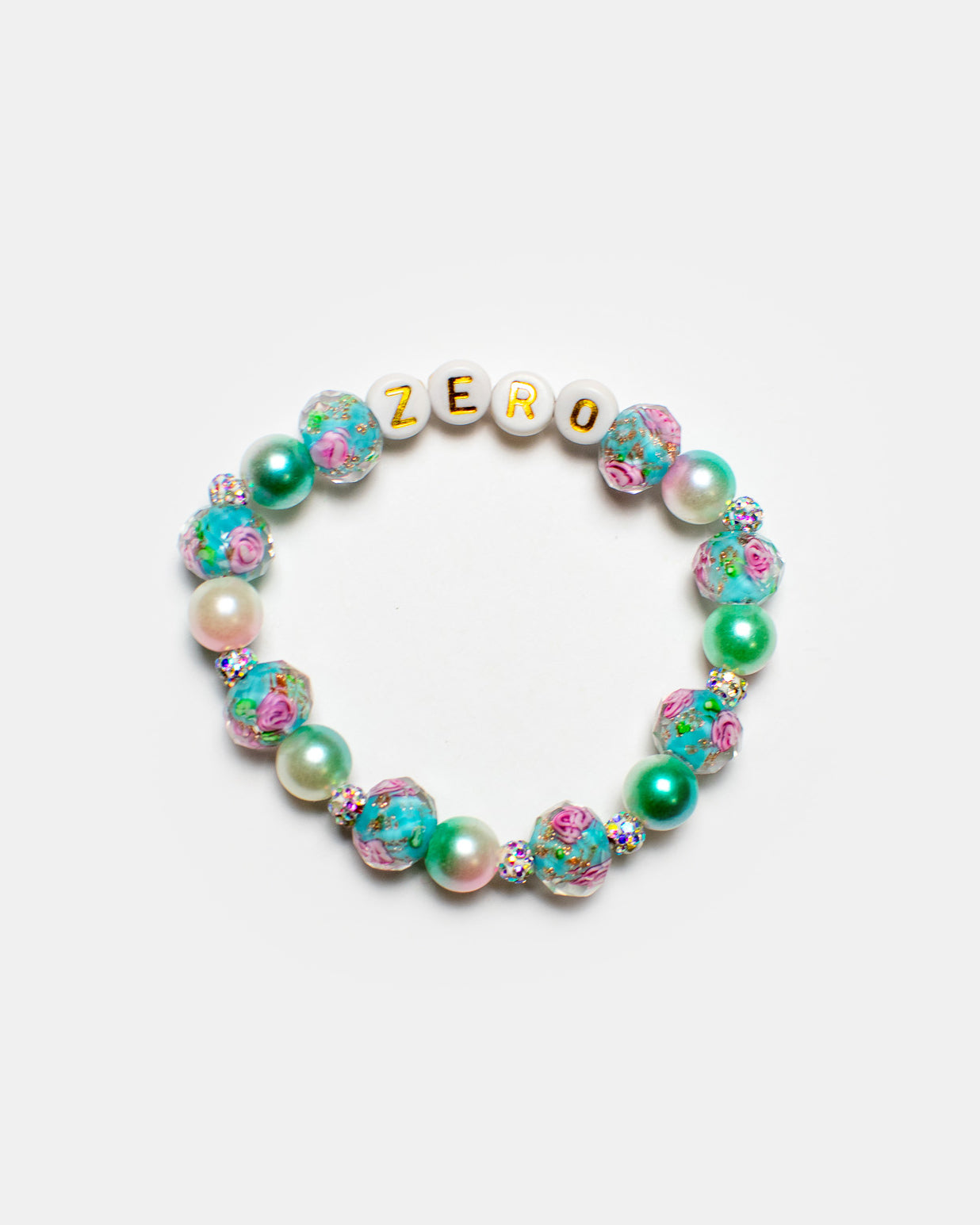 ZERO Sparkle Rose Bracelet w/ Pearls