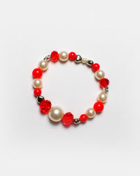 Red & Pearl Bracelet