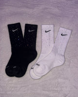 Rhinestoned NIKE Crew Socks
