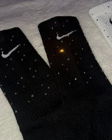 Rhinestoned NIKE Crew Socks