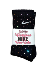 Rhinestoned NIKE Crew Socks
